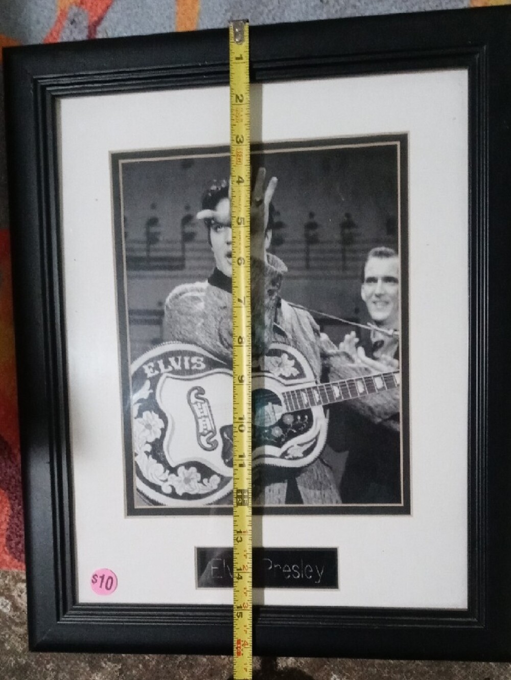 Elvis Presley Framed Guitar Photo - Black Frame - Picture 5 of 7